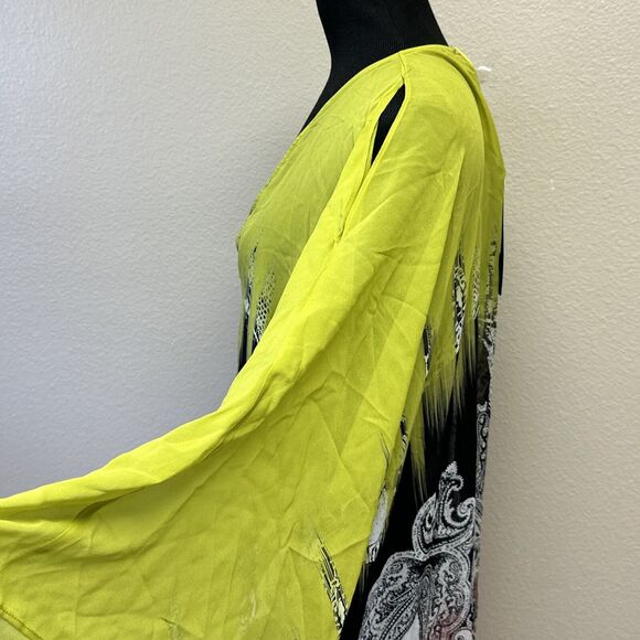 Etro Milano NWT 100% Silk OS Caftan Maxi dress Boho Chic Designer Island Ethnic - Picture 9 of 10